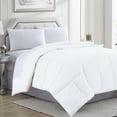 thumbnail image 1 of Goose Down Alternative Microfiber Quilted Solid Comforter - King/White, 1 of 6