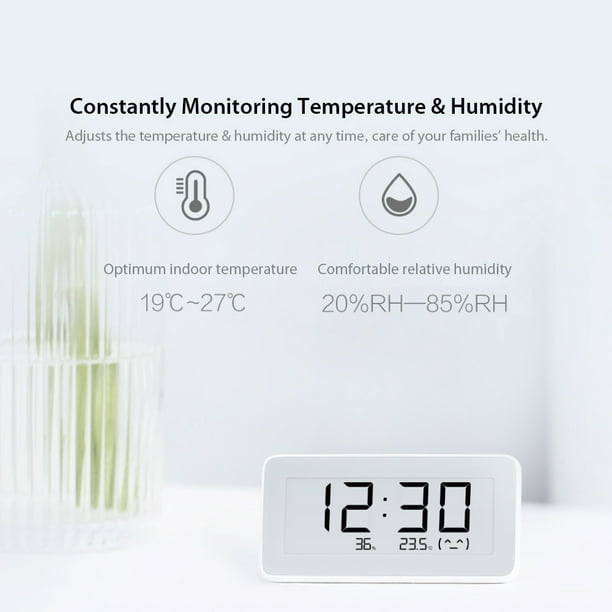 pièces Xiaomi BT thermomètre 2 sans fil intelligent électrique hygromètre  numérique capteur d'humidité fonctionne avec l'application Mijia