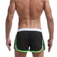 thumbnail image 5 of HOOMEUMY Men's Summer Beach Shorts Quick Dry Swim Trunks Bathing Suit with Pockets Sports Gym Running Shorts Drawstring Waist Green Black Black XXL, 5 of 6