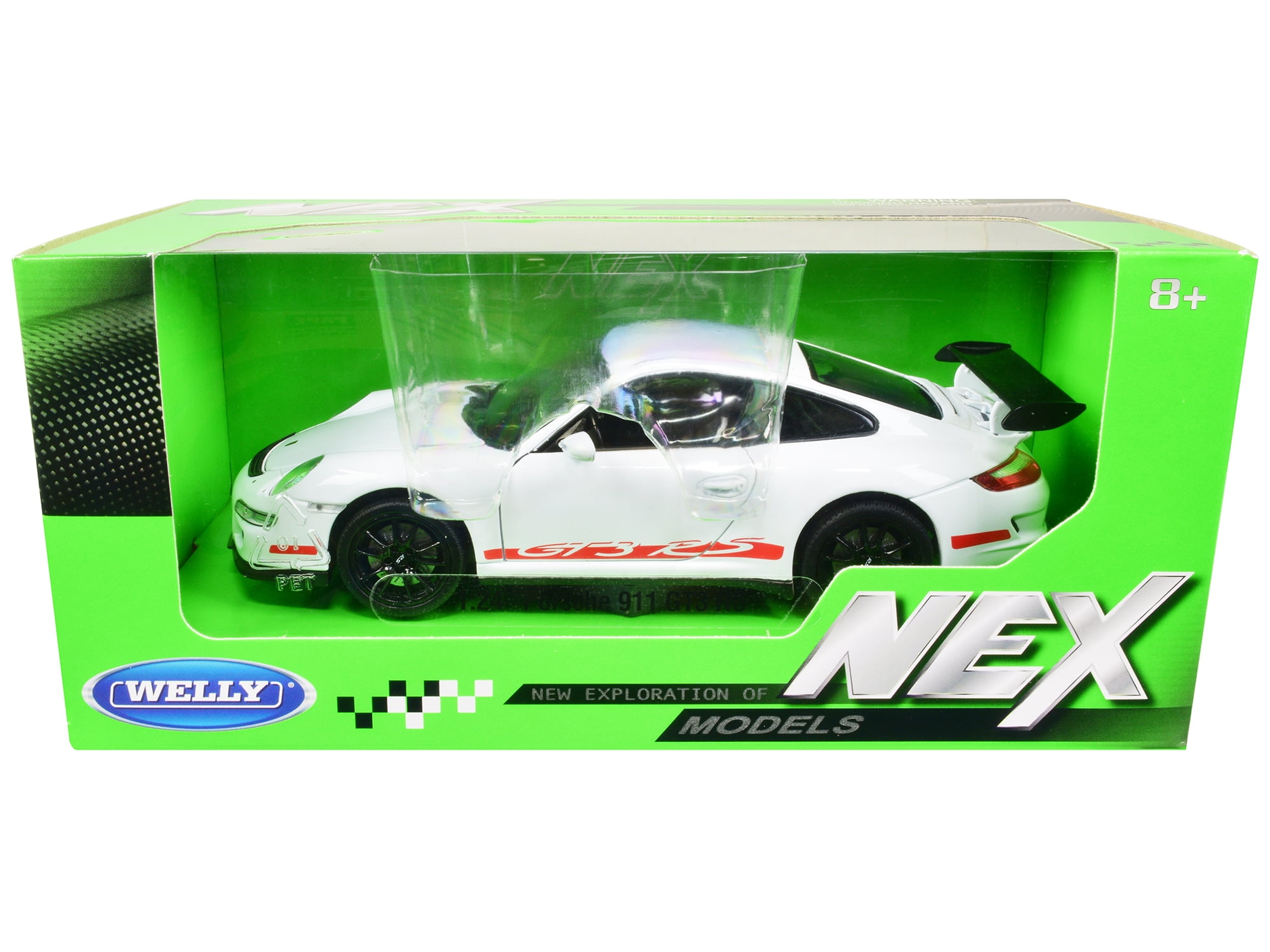 Diecast Porsche 911 (997) GT3 RS White 1/24 Diecast Car by Welly