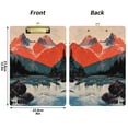 thumbnail image 5 of FORMRS Acrylic Clipboard with Low Profile Clip Standard A4 Letter Size, 12.5" x 9", Mountains at Dawn, 5 of 8