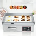 thumbnail image 3 of 3000W Commercial Electric ertop Griddle Flat Top Grill Hot Plate BBQ Non-Stick Flat Large ertop Griddle, Adjustable Thermostatic Control,Stainless Steel Restaurant for Steak Pancake Kitchen, 3 of 10