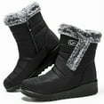 thumbnail image 3 of Ablanczoom Women Snow Boots Winter Shoes Outdoor Boots for Women Booties with Warm Faux Fur, 3 of 7