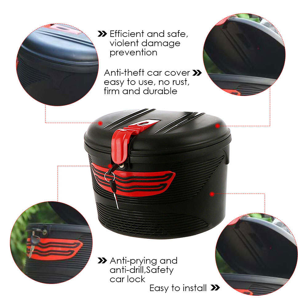 UDIYO Electric Bicycle Mountain Bike Front Hanging Plastic Storage Basket with Lock