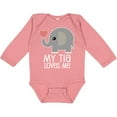 thumbnail image 3 of Inktastic My Tia Loves Me Grandchild Gift Boys or Girls Long Sleeve Baby Bodysuit, 3 of 5
