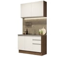 thumbnail image 1 of Cocina Integral 120cm Marrón/Blanco Glamy MADESA 03, 1 of 5