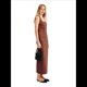 thumbnail image 3 of Vestido Informal Liso Sin Mangas con Tirantes Finos para Mujer Marrón L, 3 of 10