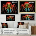 thumbnail image 4 of Designart "Rainbow Mantis Shrimp In Modern Style I" Coastal Coral Under Water Canvas Prints, 4 of 7