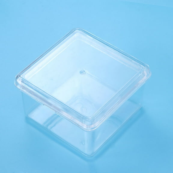 HOMOBABE 1Pcs Mini Jewelry Storage Box Acrylic Square 9x3.5x2in