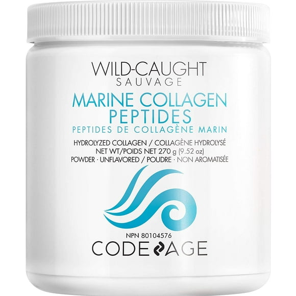 Codeage Wild Caught Marine Collagen Peptides Powder Type I & III, Non-GMO - 270 g