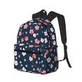 thumbnail image 2 of Haiem Cherry Blossoms Lightweight Backpack for School, Classic Basic Water Resistant Casual Daypack for Travel with Bottle Side Pockets, 2 of 8