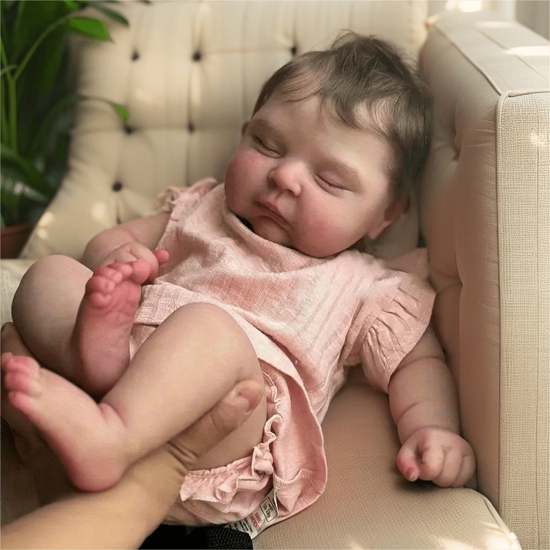 Dayoff Kids Lifelike Reborn Baby Dolls - 18 Inch Cloth Body Realistic Baby Doll (No Accessories) For Kids Age 3+