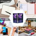 thumbnail image 6 of FORMRS 1-Subject Spiral Notebook 8" x 5" College Ruled 60 Refillable Sheet A5 Hard Cover, 2 Pack, Purple Street, 6 of 7