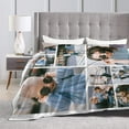 thumbnail image 5 of Personalised Blanket,Custom Blanket with Words Picture Collage Customized Blankets, Birthday Souvenir Gifts Personalized Throw Blanket for Father, Mom, Kids, Dogs, Friends or Lover 31" X 47", 5 of 6