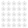 thumbnail image 1 of Uxcell 50 Pcs Encanto de Flor Hueca Colgantes de Marco de Bisel Abierto para Fabricación de Joyas de Resina Artesanías DIY Tono Plateado, 1 of 6