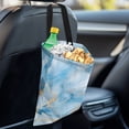 thumbnail image 4 of Yuyamidu Blue Marble Print Car Trash Bag for Car Back Seat Portable Car Trash Bag Bin Accessories for SUV Truck One-handed Strap Auto Garbage Bags, Vehicle Trash Bag, 2 Piece, 4 of 7