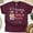 Maroon, variant on Nursing is a Work of Hearts Graphic T-Shirt for Women, Black, Size 2XL