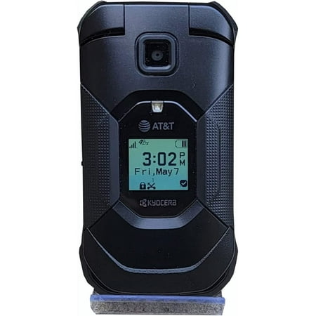 Kyocera Duraxe E4830 Epic AT&T Flip Smart Phone 16GB Rugged PTT Wi-Fi LTE Black (New)