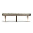 thumbnail image 3 of Zentique ZEN03 E272 A003 Michel Tufted Bench, Natural Linen - 62 x 20 x 16 in., 3 of 5