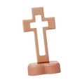 thumbnail image 5 of Standing Cross Wooden Cross Tabletop Cross with Detachable Base for Home Decor Religious Ceremonies, 5 of 9
