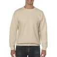 thumbnail image 3 of Gildan Modern Sweatshirt of Sand Color, Spandex Heavy Blend 50/50 Cotton/Polyester for Unisex, Pack of 2 Size-L | Casual Crewneck Fleece Sweatshirt, 3 of 6