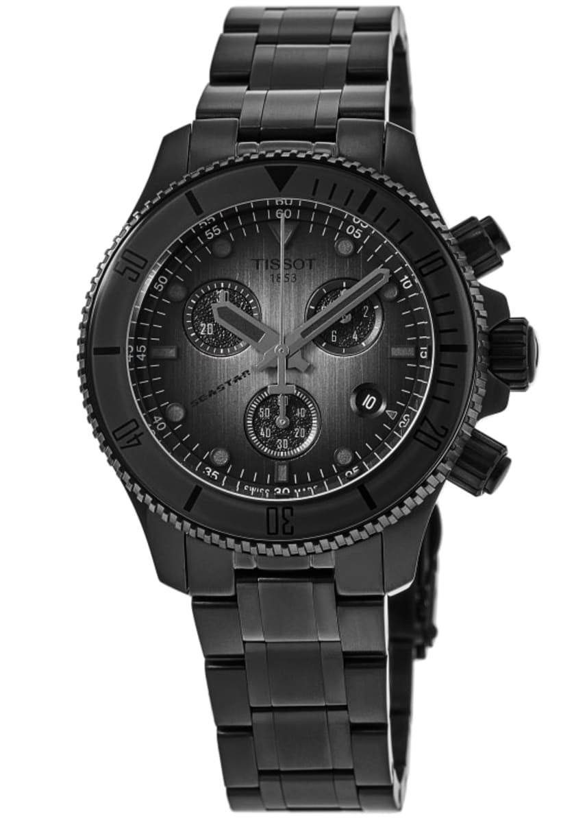 Tissot Men's Prs 516 Extreme 44mm Black Rubber Band Steel Case