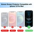 thumbnail image 2 of （3 Pack ）Tempered Glass Film for Apple iPhone 12 pro max Screen Protector, 2 of 4