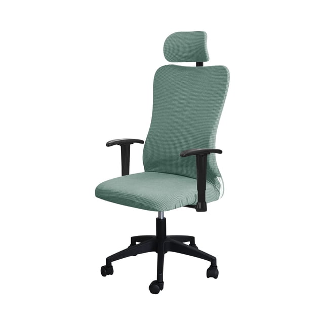 Fundas protectoras FORCHEER para silla de oficina ergonómica con reposacabezas, repelentes al agua, verde militar