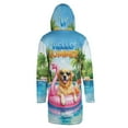 thumbnail image 2 of Hello Summer Chesapeake Bay Retriever at Swimming Pool Flamingo Swim Ring All Over Print 3D Hooded Duffle Toggle Coat Chessie Dog Lover - 12009, 2 of 6