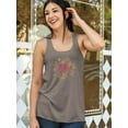 thumbnail image 2 of Mothers Day Lineart Cupcakes Racerback Tank Women -Image by Shutterstock, Female XX-Large, 2 of 4