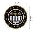 thumbnail image 2 of KUNPENG Graduation Decorations 2026, Graduation Party Supplies, Graduation Plates, 25 Count, 7 Inches, Black Disposable Paper Dessert Plates, Class of 2026, Congrats Grad, 2 of 5
