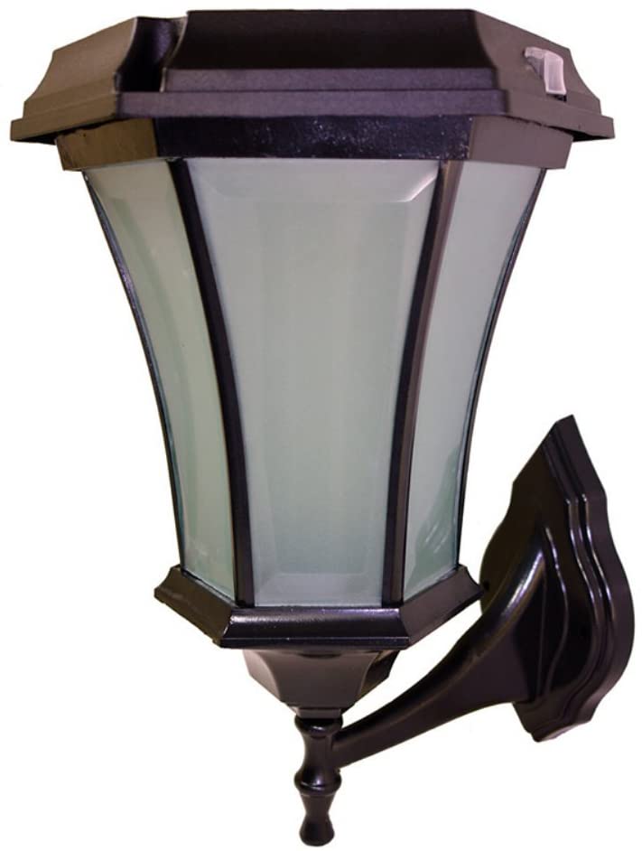 Solar Goes Green SGG-Coach-99-C-W Solar Black Outdoor LED Warm White Coach Light  - Wall Mount - image 1 of 4