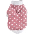 thumbnail image 1 of Abrigos para perros pequeños y medianos, chaquetas de forro polar, abrigos florales para cachorros, abrigos de pana de invierno, chaqueta con anilla en D para chihuahuas (rosa), 1 of 5