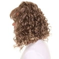 thumbnail image 4 of HPO Adult’s Long Curly Brown Slacker Wig | Cosplay Halloween Wig | Synthetic Fiber | Capless Cap, 4 of 8