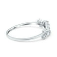 thumbnail image 2 of Simulated Cubic Zirconia Size-5 Petite Dainty Marquise Eternity Ring Wedding Engagement Ring 925 Sterling Silver, 2 of 7