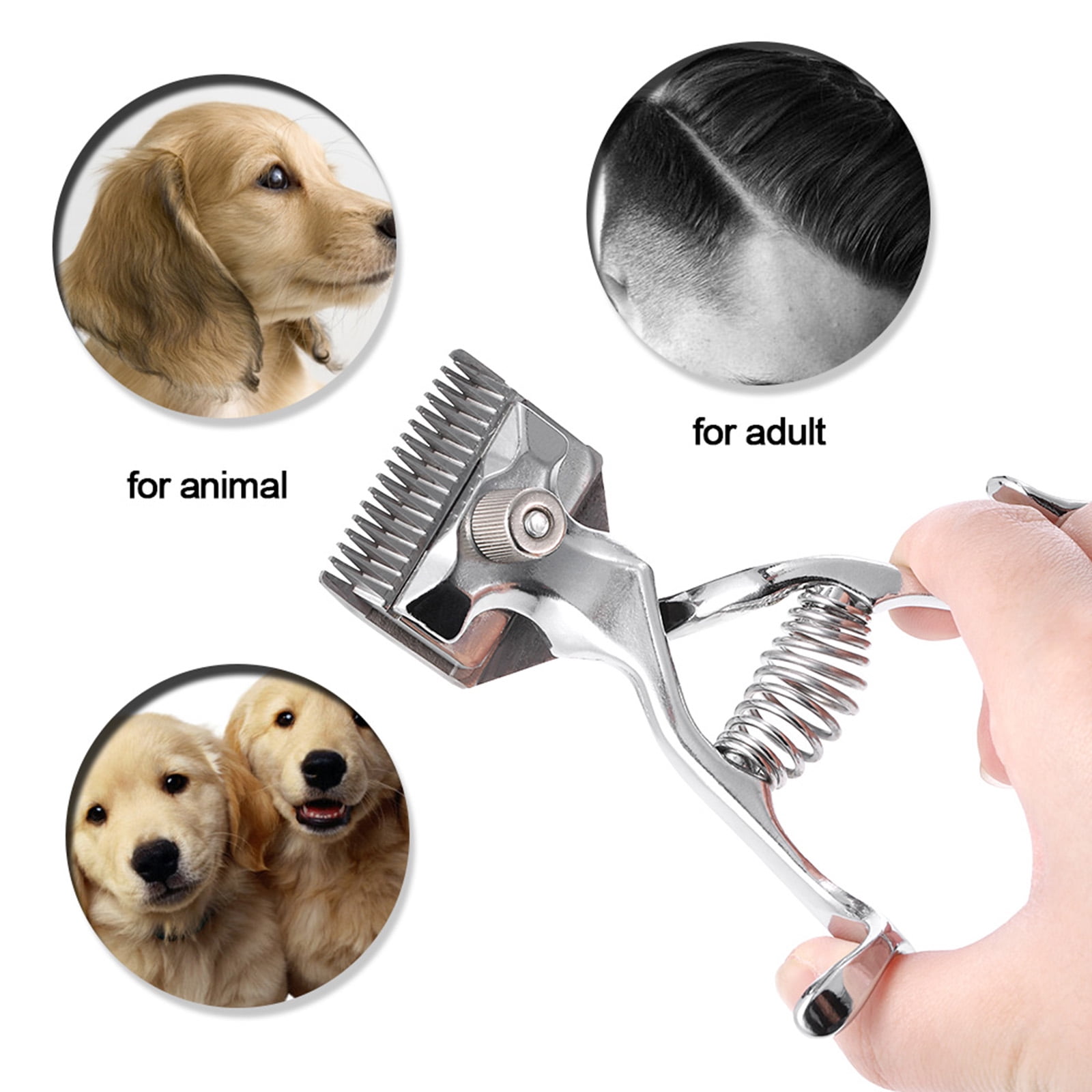 Barber Tools Hand Hair Clippers Manual Metal Portable Trimmer Cutter Super Silence for Adult Baby and Pet