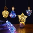 thumbnail image 5 of LINLIN 3D Firework Bulb Starry Light Bulb E27 AC 85-220V 4W Retro Edison Bulb Warm White Light for Holiday Christmas Decoration Bar Glass LED Lamp, 5 of 8