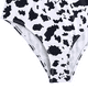thumbnail image 5 of Trajes de baño de una pieza con escote pronunciado y espalda cruzada y corte alto para mujer, 5 of 7
