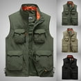 thumbnail image 4 of Feipeng Men's Casual Lightweight Outdoor Fishing Work Safari Travel Photo Cargo Vest Jacket Multi Pockets, 4 of 6