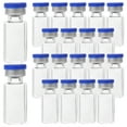 thumbnail image 1 of 20pcs Glass Vials Small Glass Storage Bottles Liquid Medicine Vial With Caps 3ml, 1 of 5