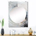 thumbnail image 1 of Designart "Urban Abstract in Grey and White II" Abstract Collages Oversized Wall Mirror - Modern Abstract Hallway Decorative Wall Mirrors - Multiple Color Options, 1 of 6
