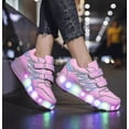 thumbnail image 2 of Skates Leisure Sports Shoes Children's Two-wheeled Led Flashing Light Automatic Invisible Roller Skates, 2 of 2