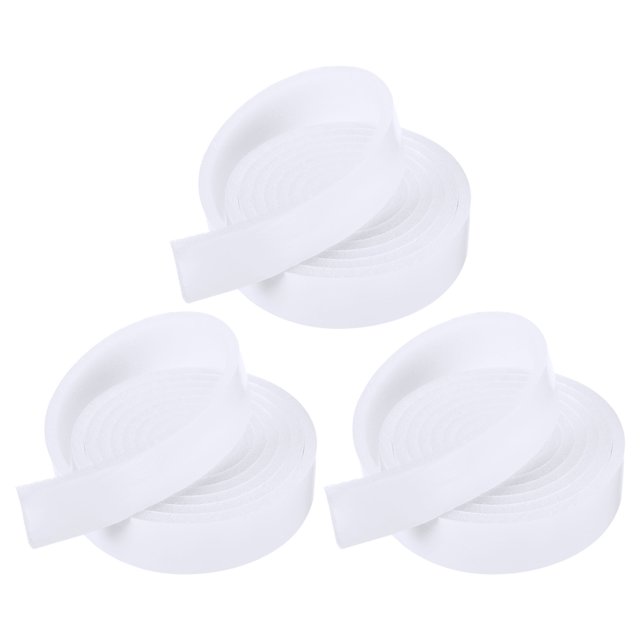 Espuma Sellar Cinta Clima Aislamiento Tira, 30mm x 6mm 2 m/6,56 Pies Auto Adhesivo PU para Aire Acondicionado Puerta Ventana, Blanco 3 Rollos