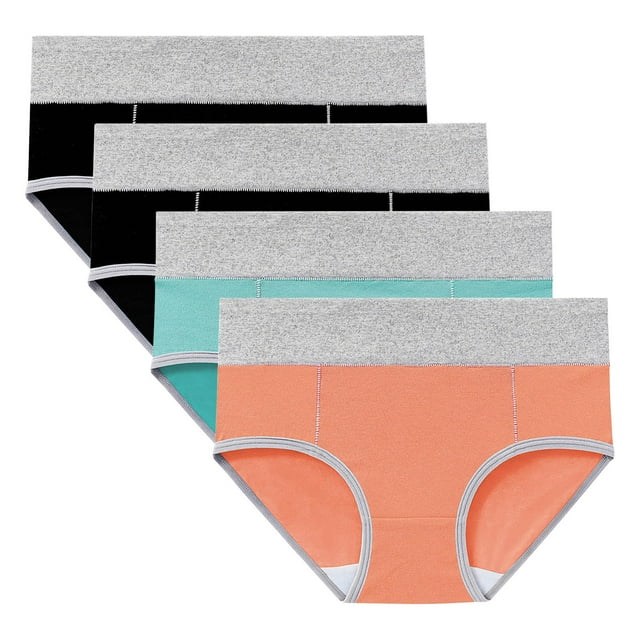 4 Pcs Culottes Menstruelles Réutilisables Anti-Fuites Grande Taille Protection Post-Partum
