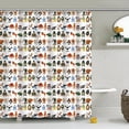 thumbnail image 2 of Abstract Funny Shower Curtain Italian Brainrot Bath Curtain Tralalero Tralala Tung Tung Tung Sahur Bathroom Curtains Gift for Boys, 2 of 6