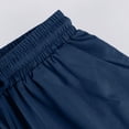 thumbnail image 3 of MDUKONU Women's Linen Chino Shorts Breathable Relaxed Fit Stretchy Dark Blue L, 3 of 6