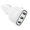 thumbnail image 5 of 3.0 de coche rápido 3USB de coche compatible con salida blanco Cola Cargador triple de corriente USB para automóvil, 5 of 5