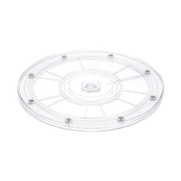 8inch Rotating Swivel Stand with Steel Ball Lazy Susan Base Turntable Clear 1pack