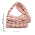 thumbnail image 4 of Bolso Hobo de burbujas para mujer, bolso cruzado acolchado a la moda, bolso informal para mujer para uso diario, 4 of 9