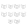 thumbnail image 2 of simhoa 10pcs Adjustable 3 Loops Blank s Base Settings Findings for Jewelry Making white, 2 of 8